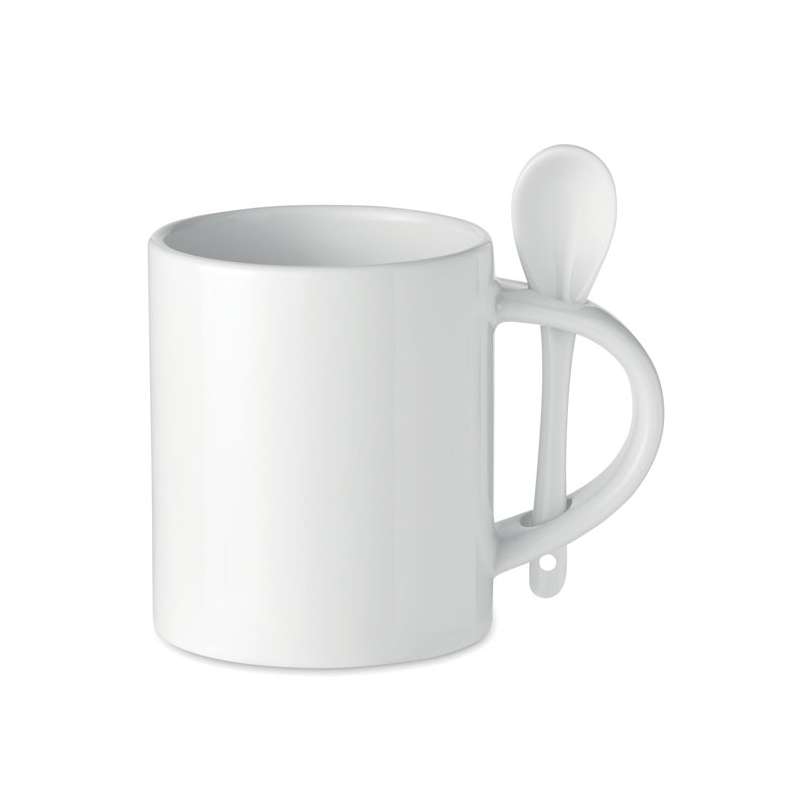 SUBLIM SPOON Ceramic mug 300 ml - Object for sublimation at wholesale prices