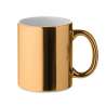 HOLLY Metallic ceramic mug - metal mug at wholesale prices