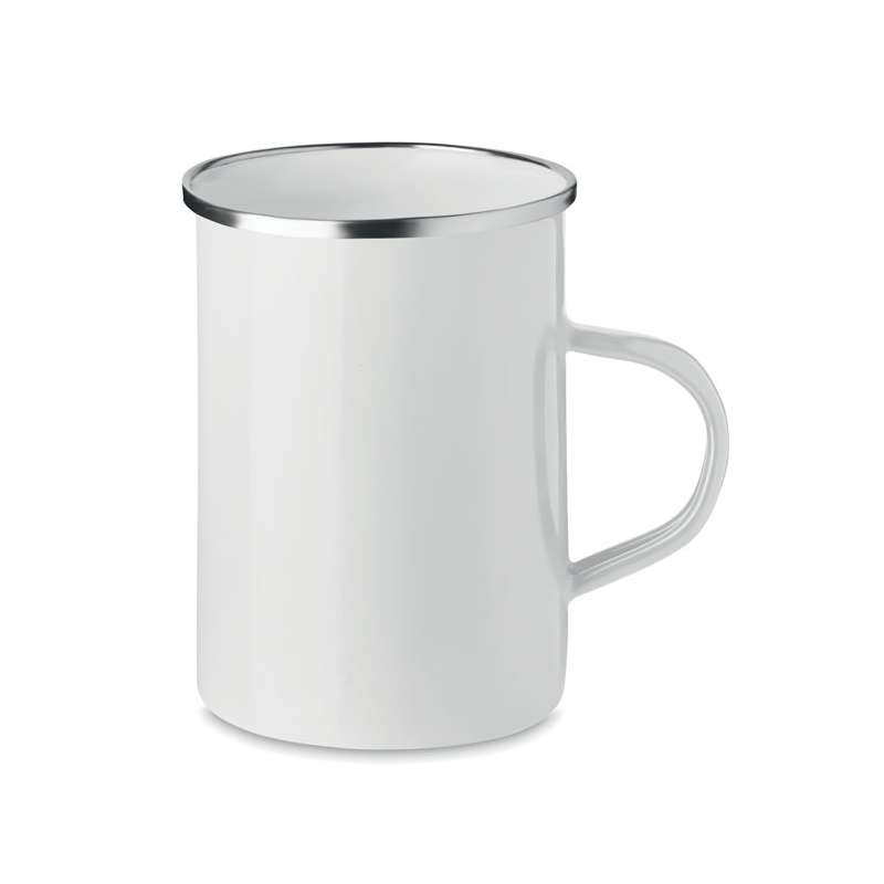 SILVER - Tasse en métal couche d'émail - mug en métal à prix grossiste