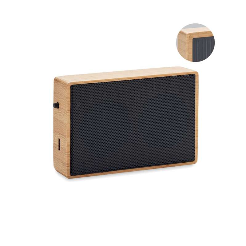 SOLAE Solar bambou wireless speaker - Solar energy product at wholesale prices