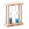 BI Set of 2 wooden sand timers - Timer at wholesale prices