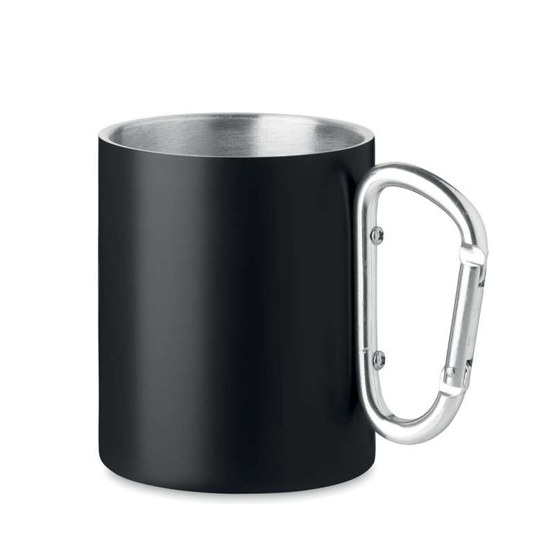TRUMBA Double wall metal mug 300 ml - metal mug at wholesale prices