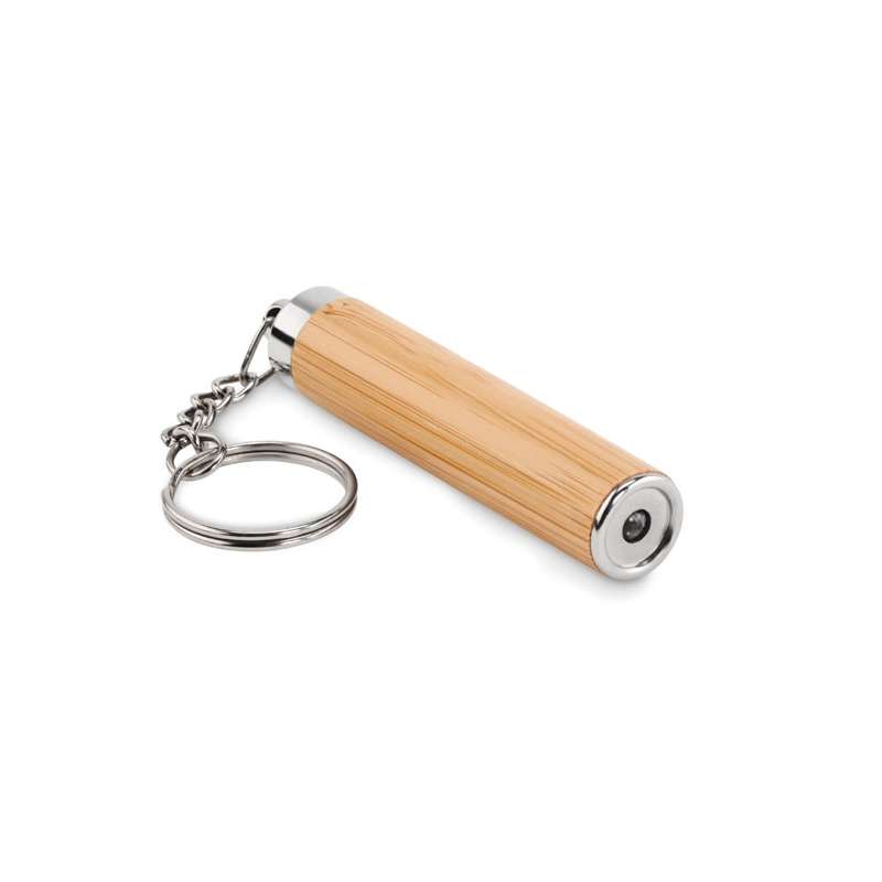 PIANTI Mini bambou torch with keyring - Wooden key ring at wholesale prices