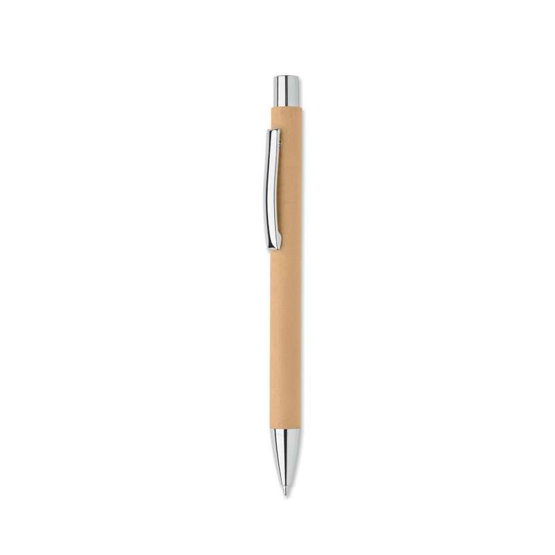 OLYMPIA - Recycled paper ballpoint pen - Recyclable accessory at wholesale prices