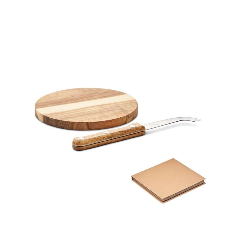 OSTUR - Acacia cheese board - Cheese knife at wholesale prices