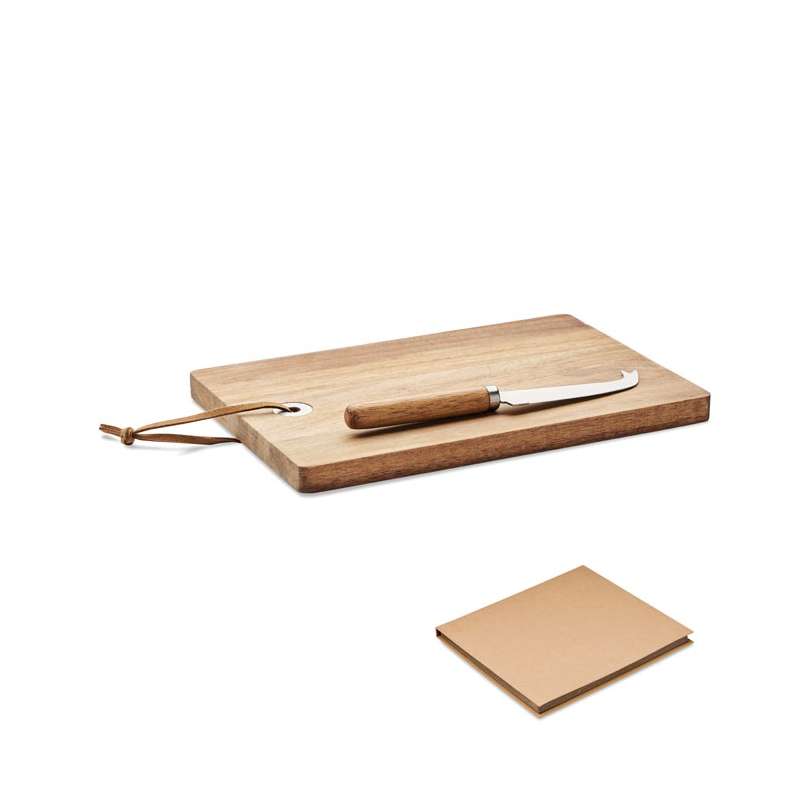 OSTUR LARGE - Acacia cheese board - Cheese knife at wholesale prices