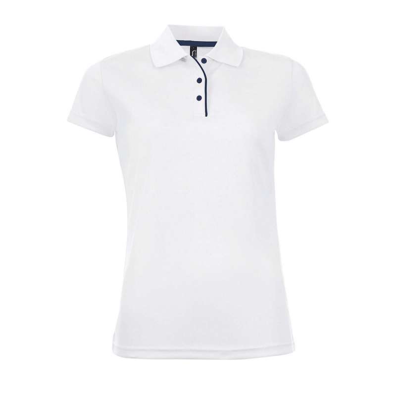 PERFORMER WOMEN White - Women's polo shirt at wholesale prices