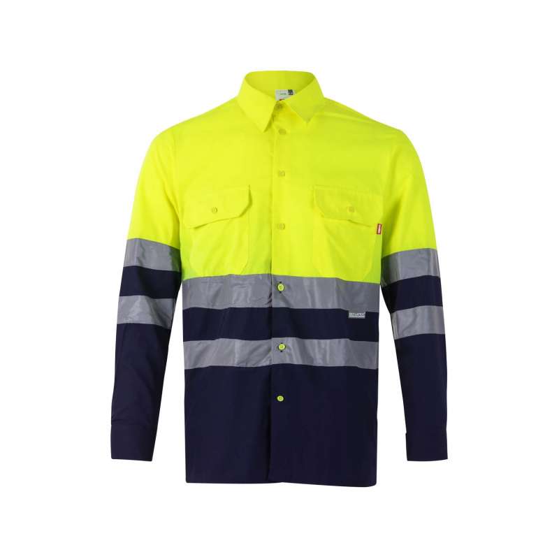 CHEMISE BICOLORE ML HV à prix de gros - vêtement de haute visibilité à prix grossiste