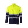 Camisa bicolor de mangas longas - vestuário de alta visibilidade a preço grossista