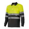 POLO BICOLORE polyester ML HV - vêtement de haute visibilité à prix de gros POLO BICOLORE polyester ML HV - vêtement de haute visibilité à prix de gros