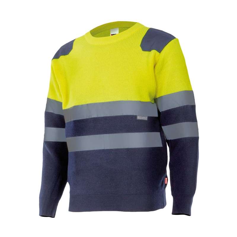 PULL JERSEY BICOLORE HV à prix de gros - vêtement de haute visibilité à prix grossiste