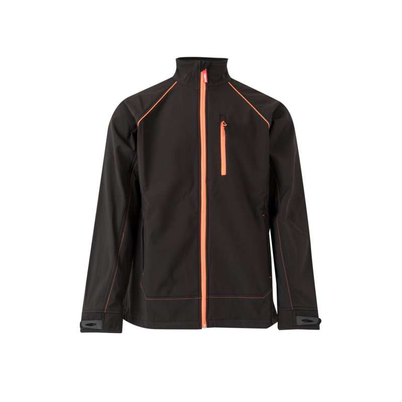 Tofarvet Softshelljakke StØrrelse M/L - Softshell til engrospris