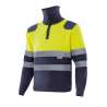 PULL JERSEY DEMI-ZIP HV - vêtement de haute visibilité à prix grossiste