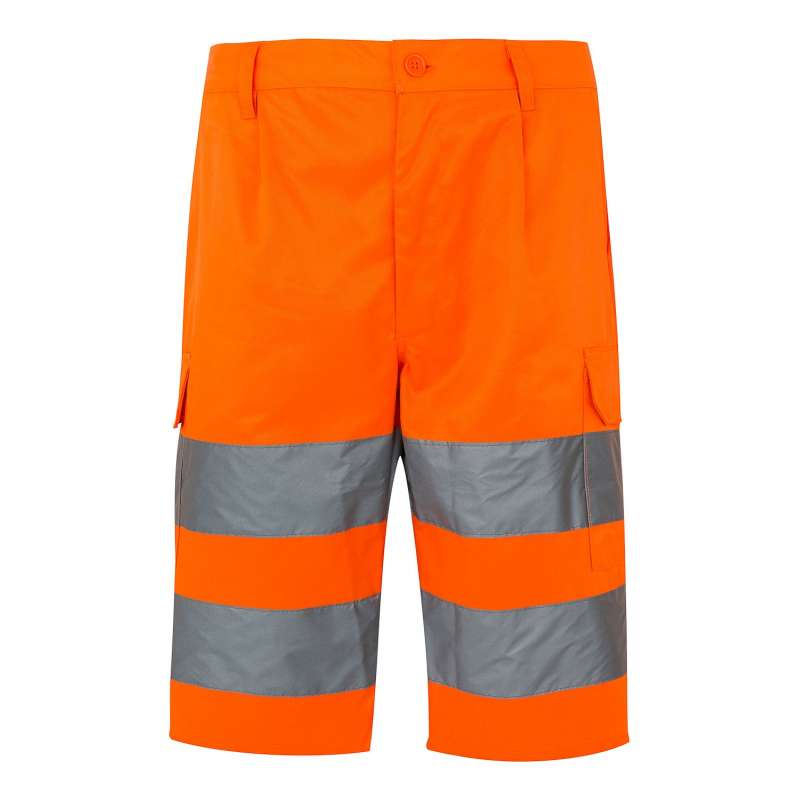 Sichtbare Bermuda-Shorts mit 6 Taschen - hochsichtbare Kleidung zu Großhandelspreisen