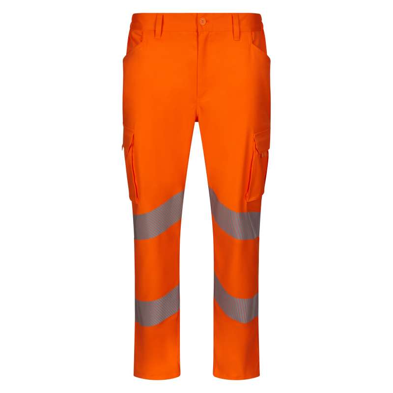 Stretcharbejdsbukser HV RS størrelse 48 til engrospris - Høj synlighedsbukser til engrospris