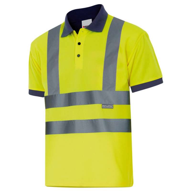 Zweifarbiges Polo aus 100% Polyester - hochsichtbare Kleidung zu Großhandelspreisen