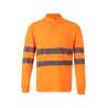 Poloshirt van polycoton met lange mouwen hoog zichtbaarheid - kleding met hoge zichtbaarheid tegen groothandelsprijzen
