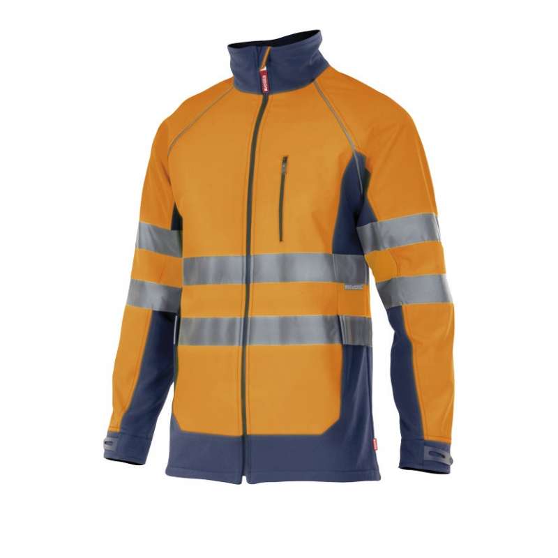 SOFT SHELL BICOLORE HV à prix grossiste - vêtement de haute visibilité à prix de gros