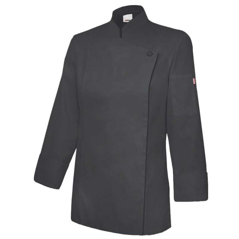Casaco de cozinha feminino ML assimétrico - veste de cozinha a preço grossista