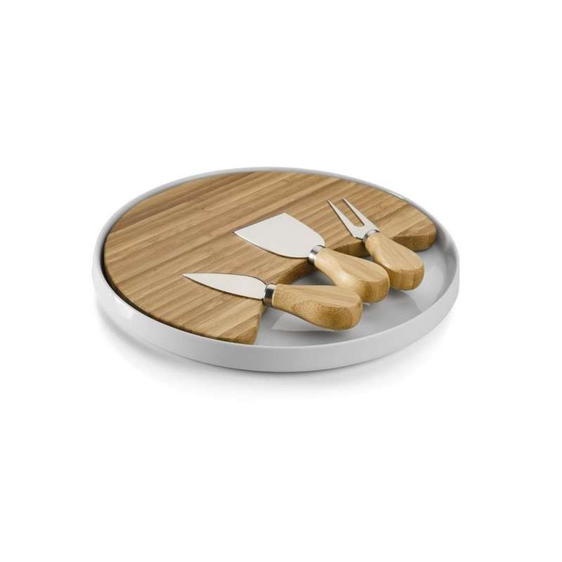 Bamboe kaasplank 40x30 cm - kaasplank set tegen groothandelsprijzen