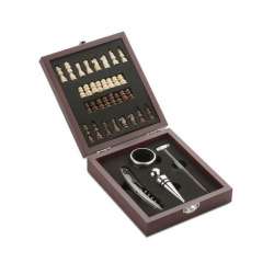 Set à vin avec jeu d'échecs...