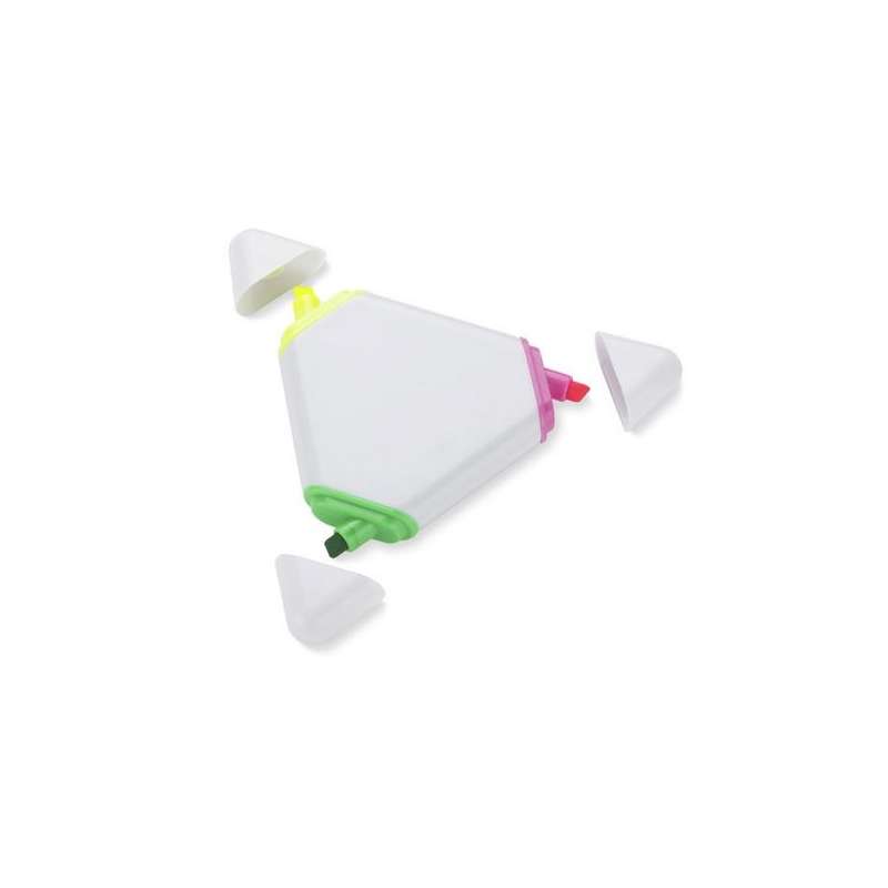 Trekantet højlighter 3 farver 12 cm - Marker til engrospris