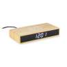 Horloge de bureau avec chargeur à induction INDUCTO - Horloge à prix grossiste