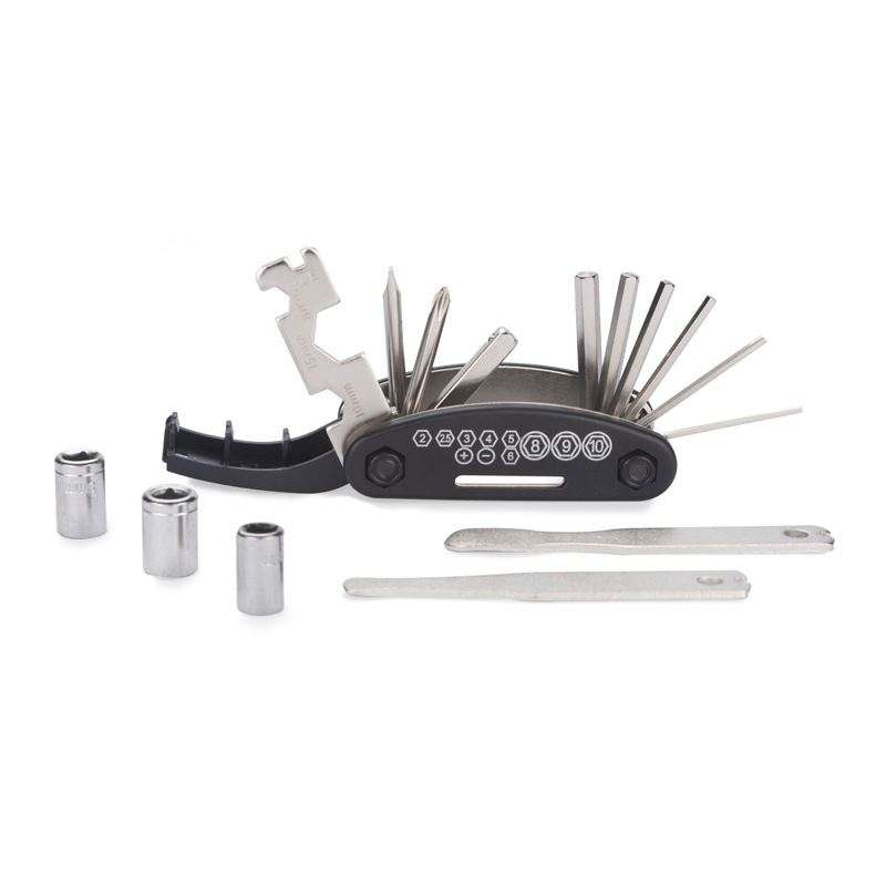 Conjunto de herramientas de bicicleta compacto 12 piezas - kit de reparación para bicicleta a precios de mayorista
