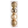 Lot de 4 boules de noël Doré D8 - Boule de Noël à prix grossiste