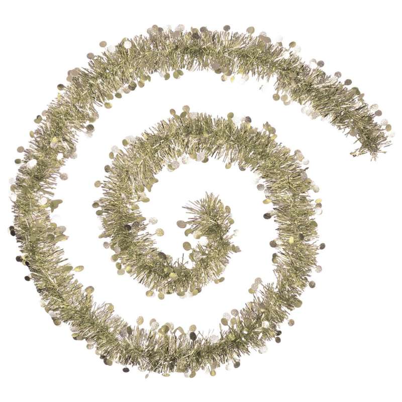 Guirlande de noël pastille embossée doré 100x4x2m à prix grossiste - guirlande de Noël à prix de gros