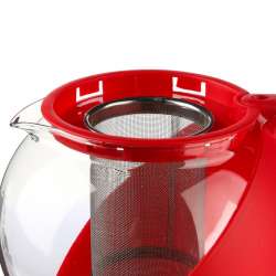 Hestia 1.25l glass teapot -...