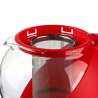 Théière Hestia 1,25l en verre - Rouge - Théière à prix grossiste Théière Hestia 1,25l en verre - Rouge - Théière à prix grossiste