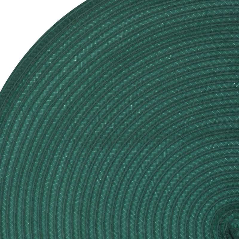 Set de table tressé D38cm vert émeraude - set de table à prix grossiste