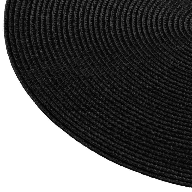 Set de table tressé D38cm noir - set de table à prix de gros