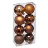Boules de Noël Colorama de Noël bronze lot de 8 D7cm - Boule de Noël à prix grossiste