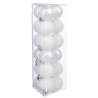 Boules de noël 30 mm X18 Blanc - Boule de Noël à prix grossiste Boules de noël 30 mm X18 Blanc - Boule de Noël à prix grossiste