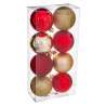 Boules de Noël Colorama de Noël rouge or lot de 8 D7cm - Boule de Noël à prix de gros