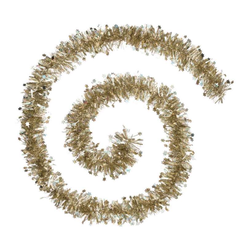 Guirlande de noël étoiles laser doré 100x6x2m - guirlande de Noël à prix grossiste