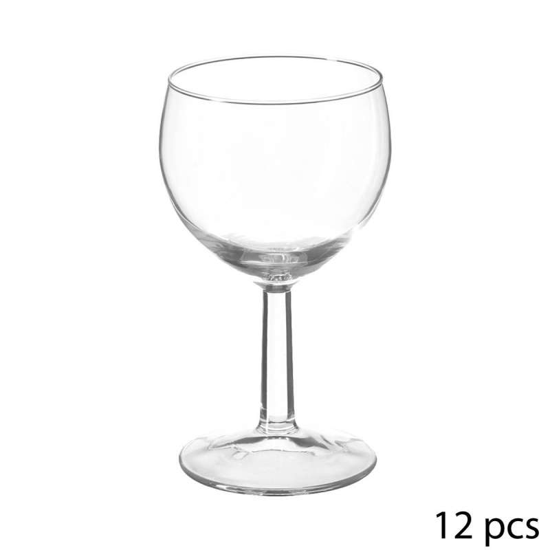 Lot de 12 verres ballon 13x7cm - Verre à vin à prix grossiste