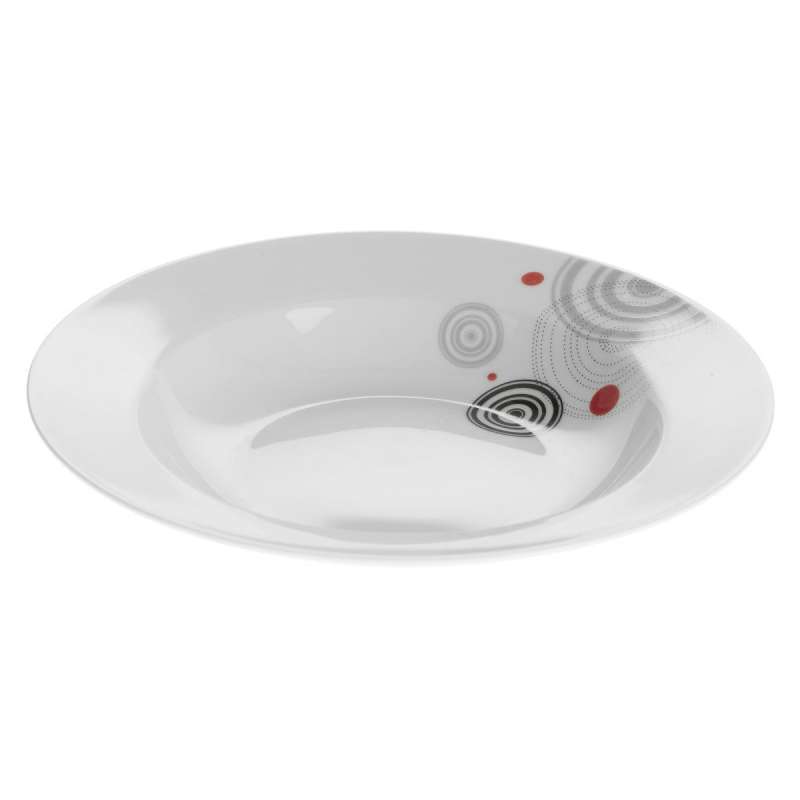 Service d’assiettes décorées 18 pièces en porcelaine - Assiette à prix grossiste