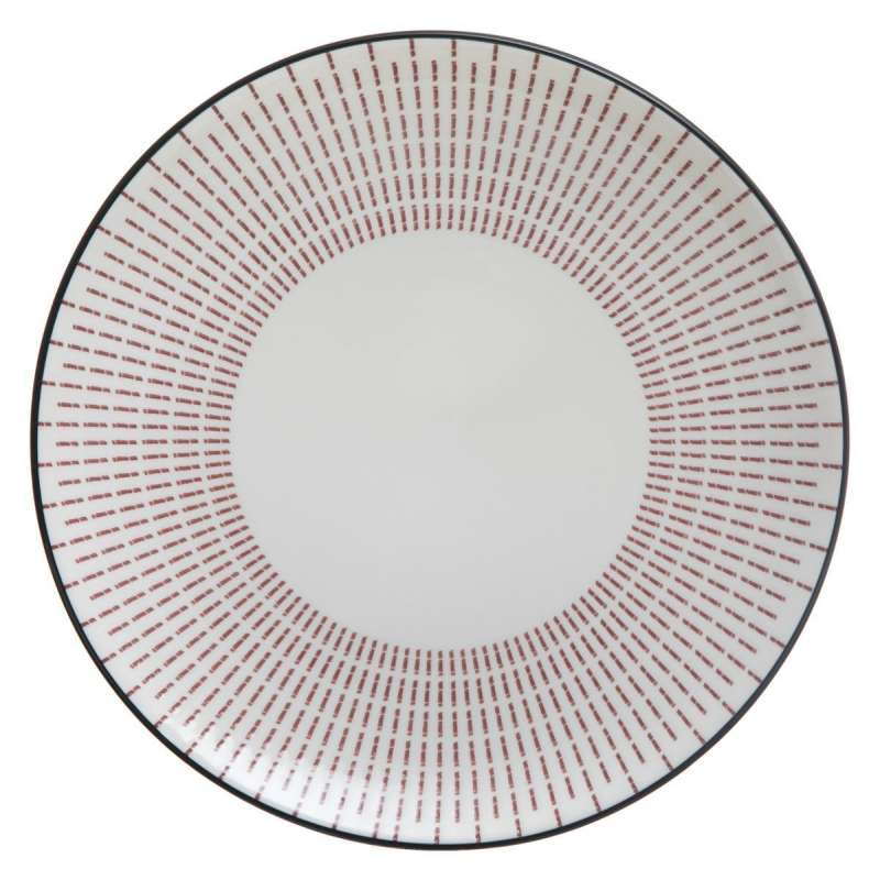 Assiette plate Lunis D26cm en porcelaine à prix grossiste - Assiette à prix de gros
