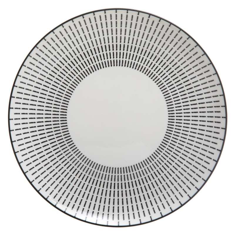 Assiette plate Lunis D26cm en porcelaine à prix de gros - Assiette à prix grossiste