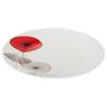 Lot de 6 assiettes plates décorées D27cm en porcelaine - Assiette à prix de gros Lot de 6 assiettes plates décorées D27cm en porcelaine - Assiette à prix de gros