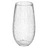 Vase bombé craquelé D14cm en verre - Vase à prix grossiste
