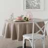 Nappe ronde anti-taches D180 en tissu - nappe à prix grossiste