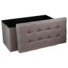 Pouf pliant double ''Lysandre'' L76cm - Pouf à prix grossiste Pouf pliant double ''Lysandre'' L76cm - Pouf à prix grossiste
