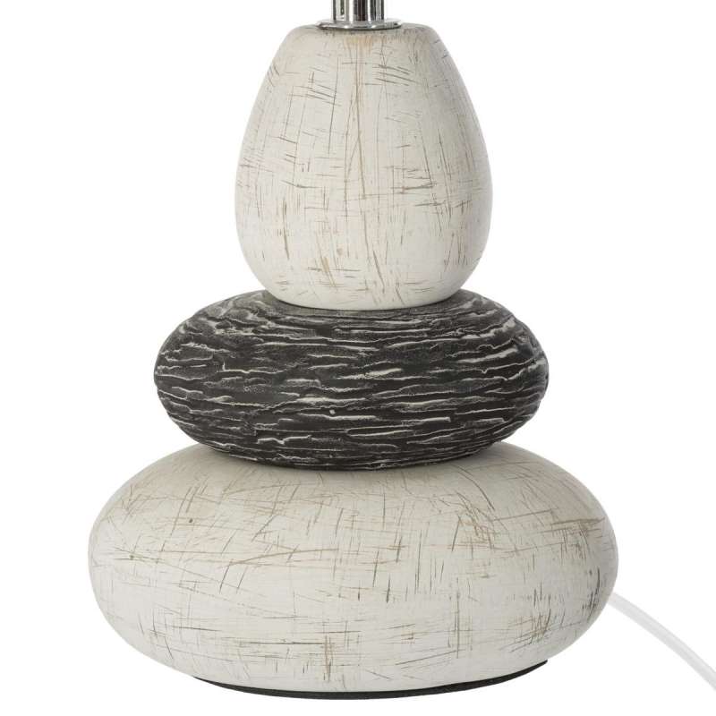 Lampe 3 galets Clary H33cm en céramique - Lampe à prix grossiste