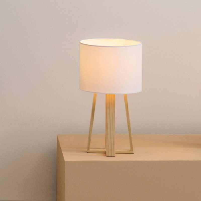 Lampe à poser multipieds Molu H34,5cm en pin - Lampe à prix grossiste