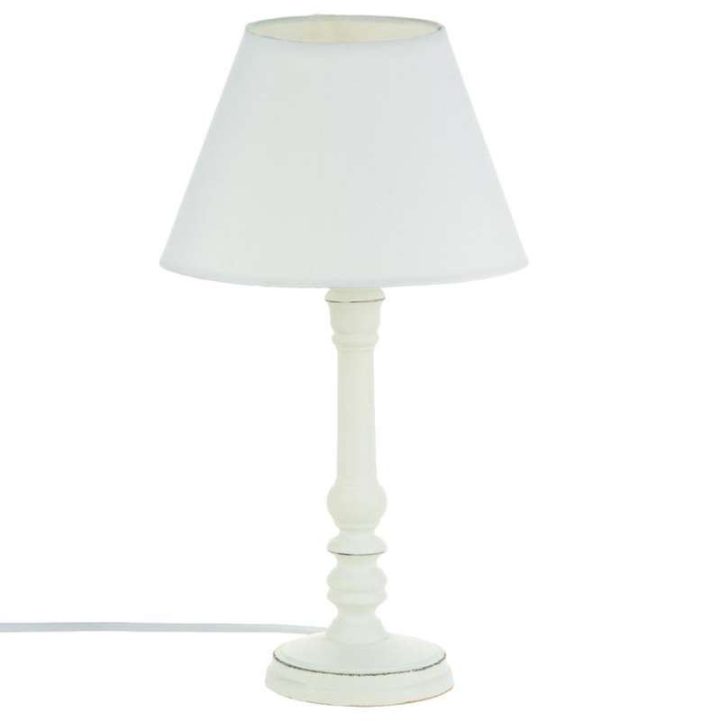 Lampe droite Léo H36cm en bois à prix grossiste - Lampe à prix de gros