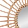 Miroir rond Soleil D58cm en rotin - Miroir à prix de gros